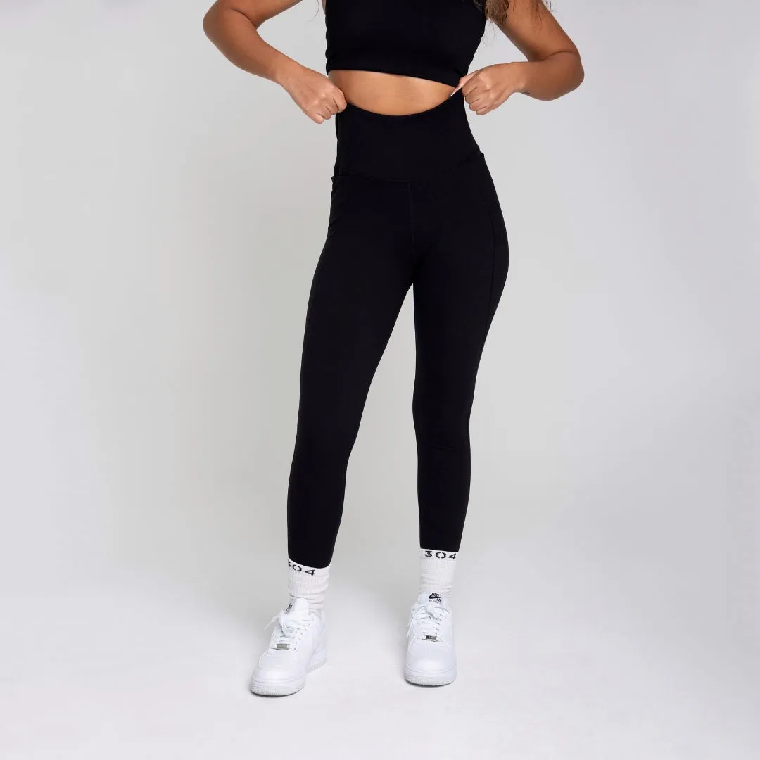 304 Womens TOF Essentials Lounge Leggings Black