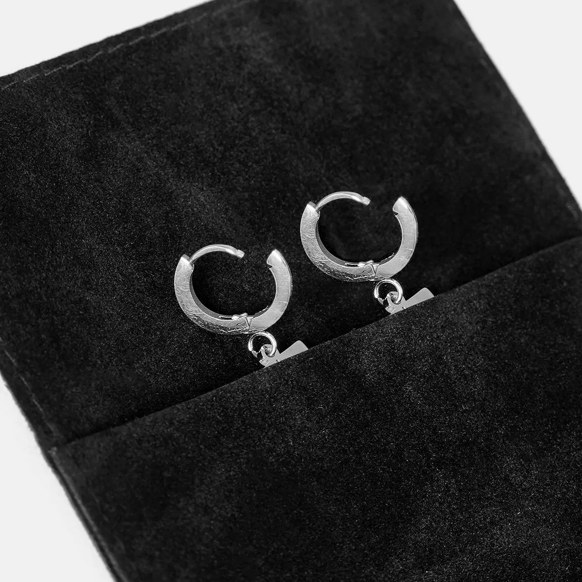 63 Number Earring - Stainless Steel