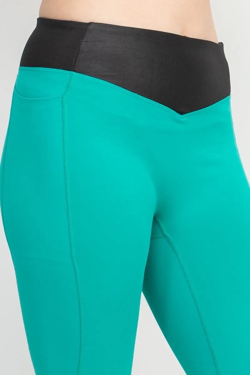 Activology Mid Waist Banded High Shine 7-8 Interlock Legging