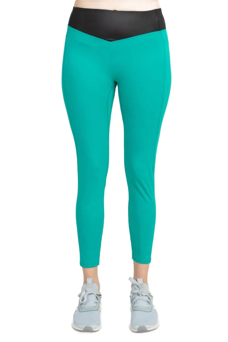 Activology Mid Waist Banded High Shine 7-8 Interlock Legging