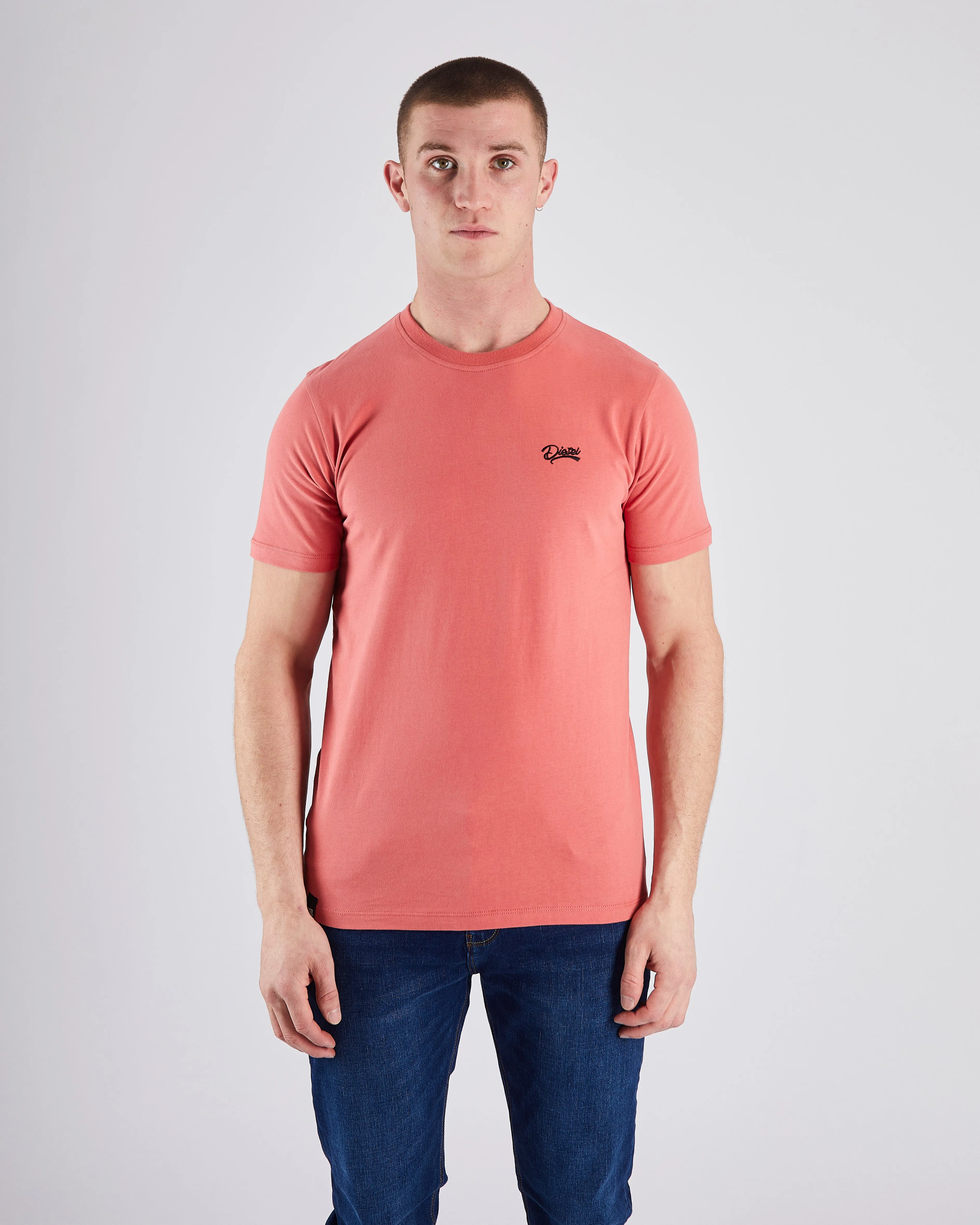 Basic Caden O Neck Tee Faded Rose