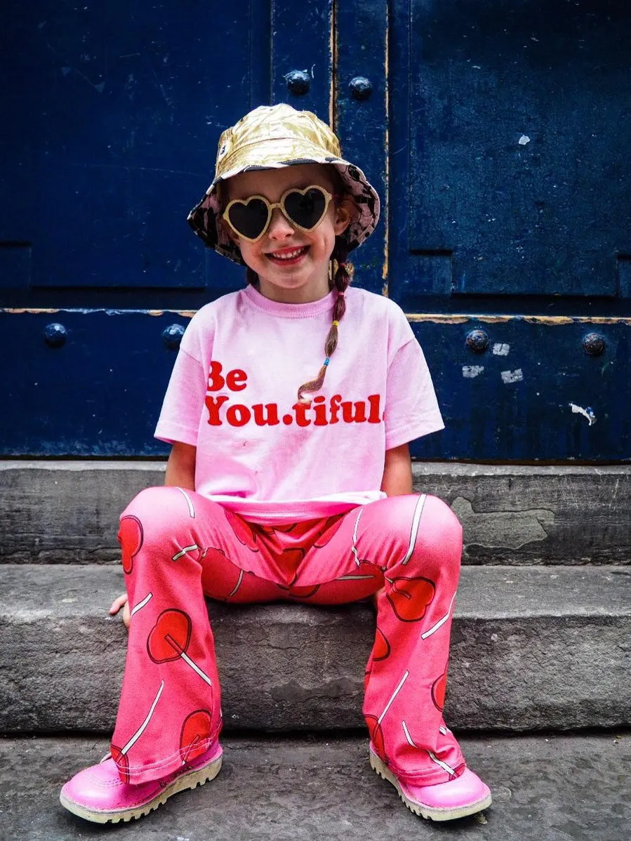 Be You Tiful Girls Pink Kids T-shirt