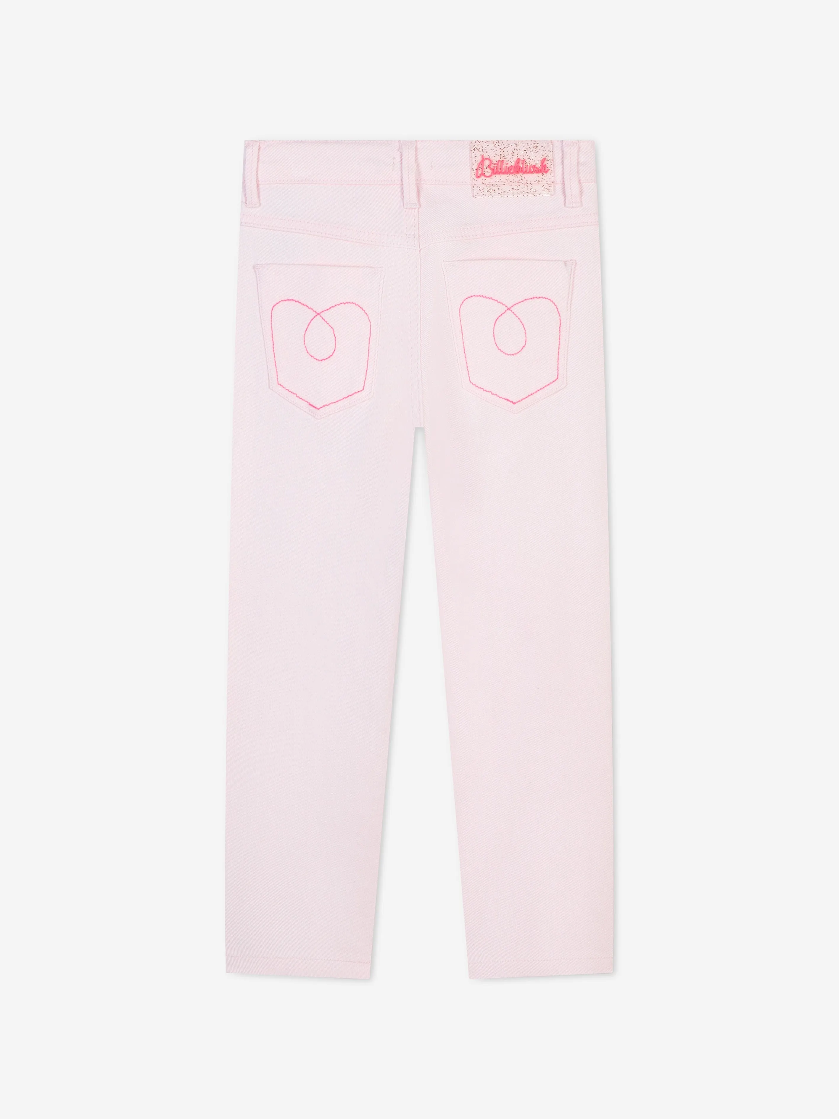 Billieblush Girls Metallic Effect Trousers in Pink