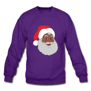 Black Santa Unisex Crewneck Sweatshirt (Style 2)