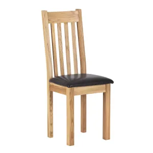 Charlestown Oak Dining Chair with Padded Seat