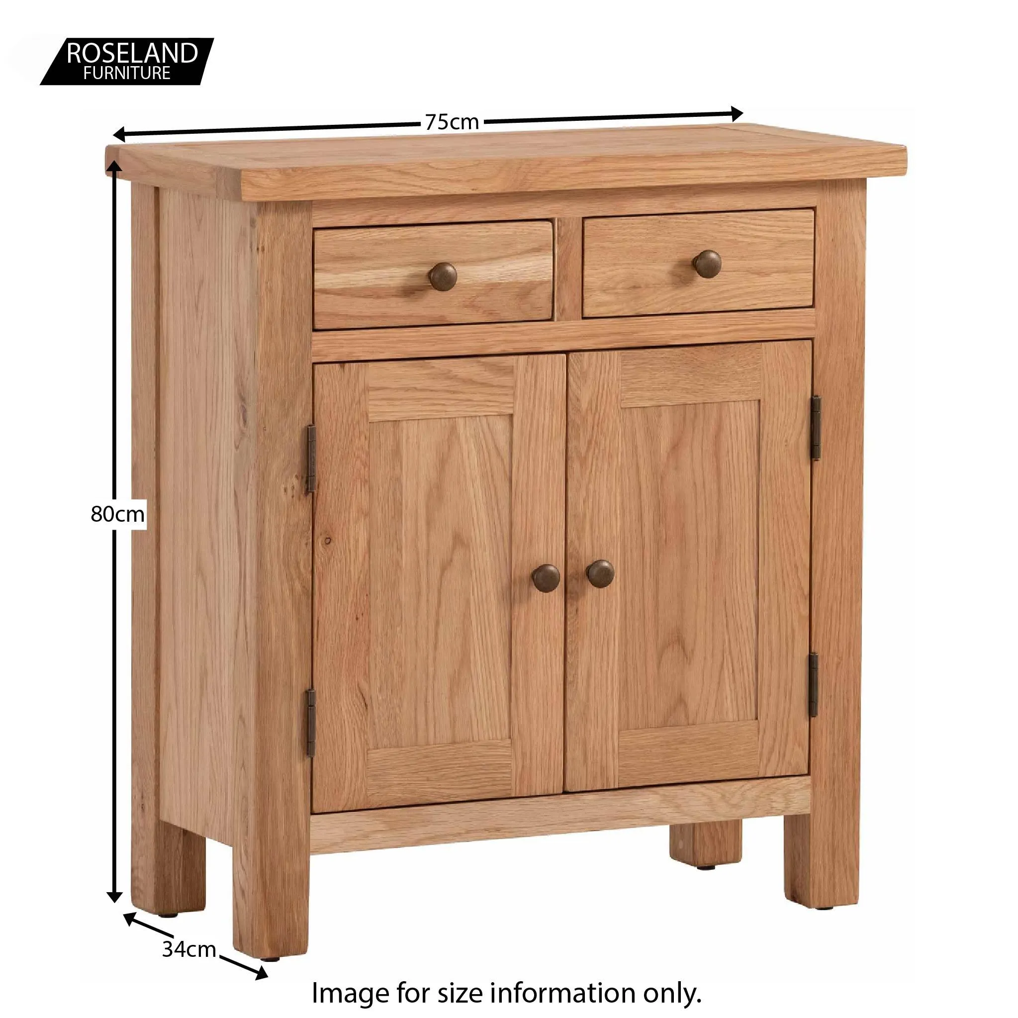 Charlestown Oak Small Sideboard