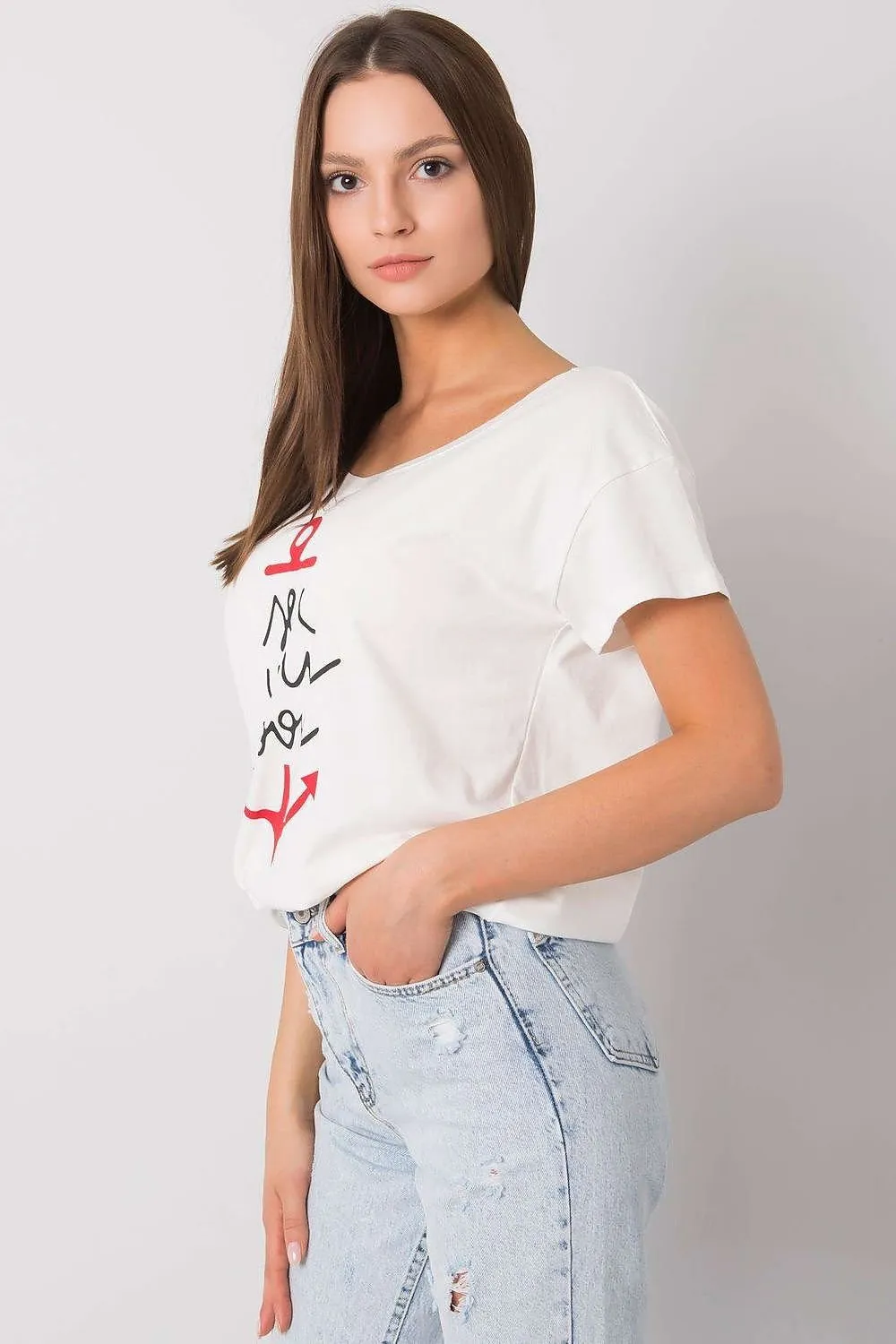 Chic Graphic Print Women's Top