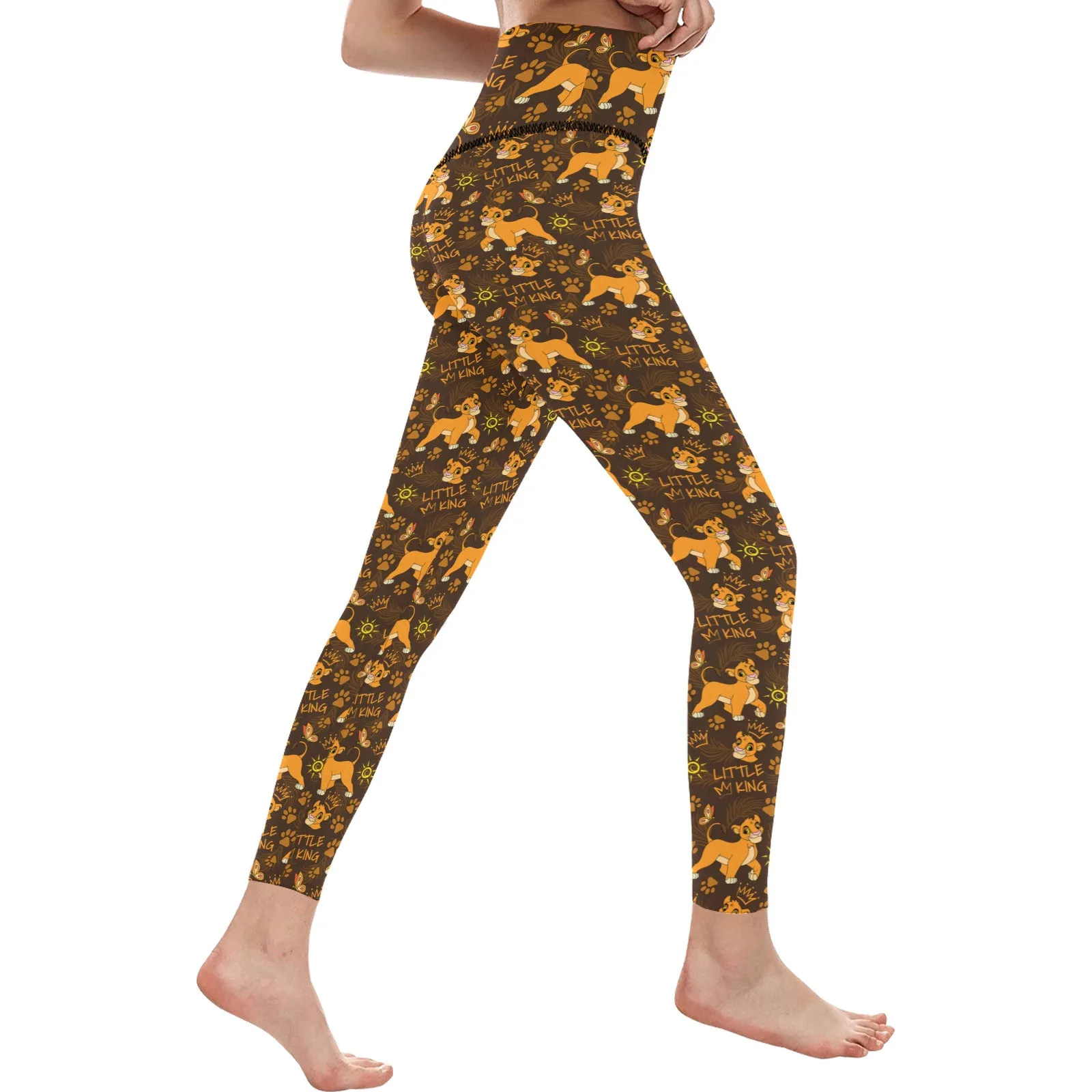 Disney Lion King Little King Women's Athletic Leggings