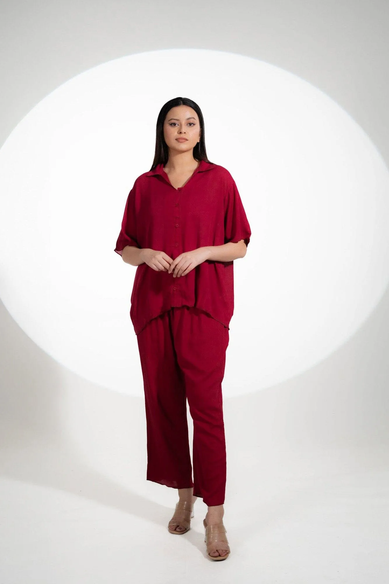 East West Women’s Solid CO-Ord Set