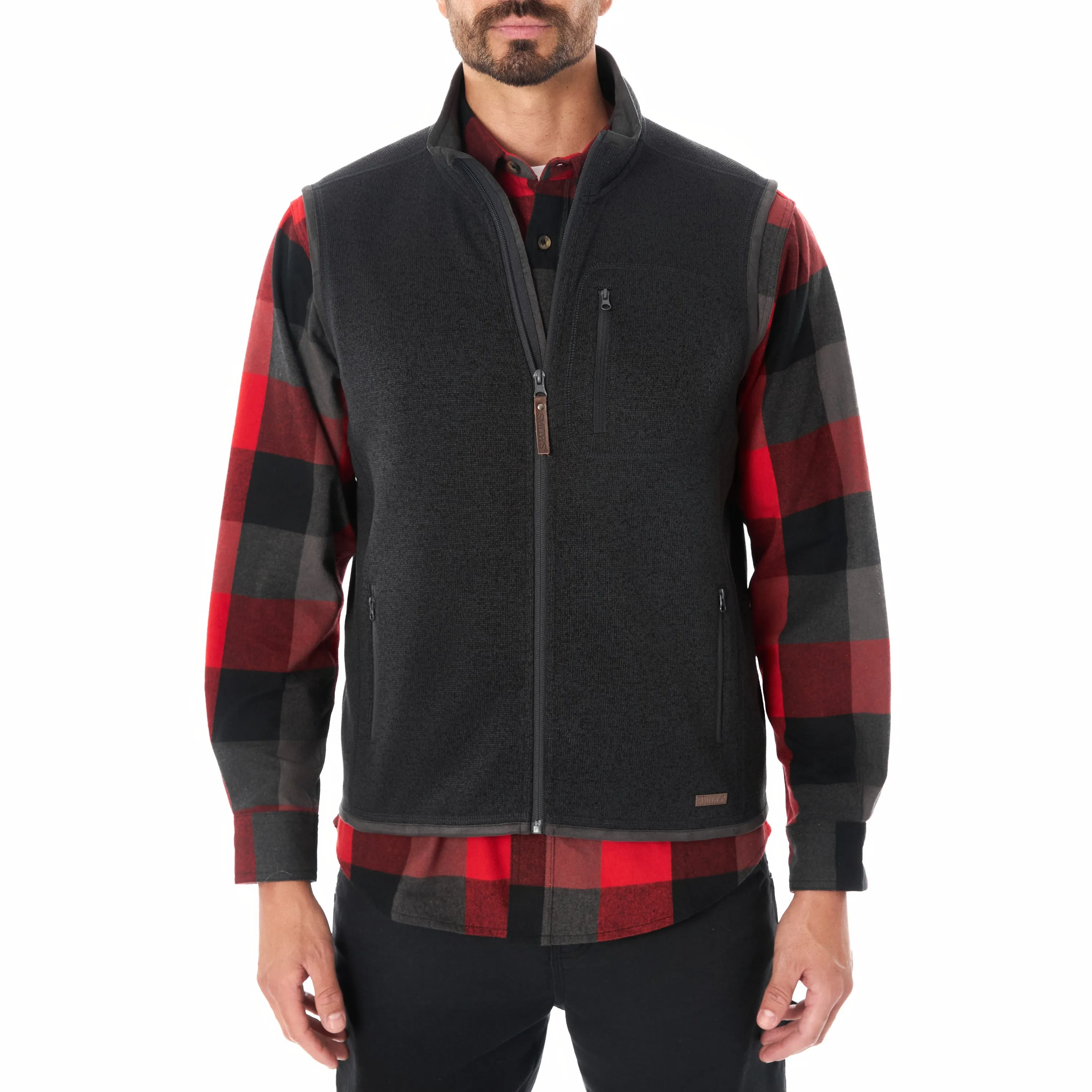 FULL-ZIP FLEECE SWEATER VEST