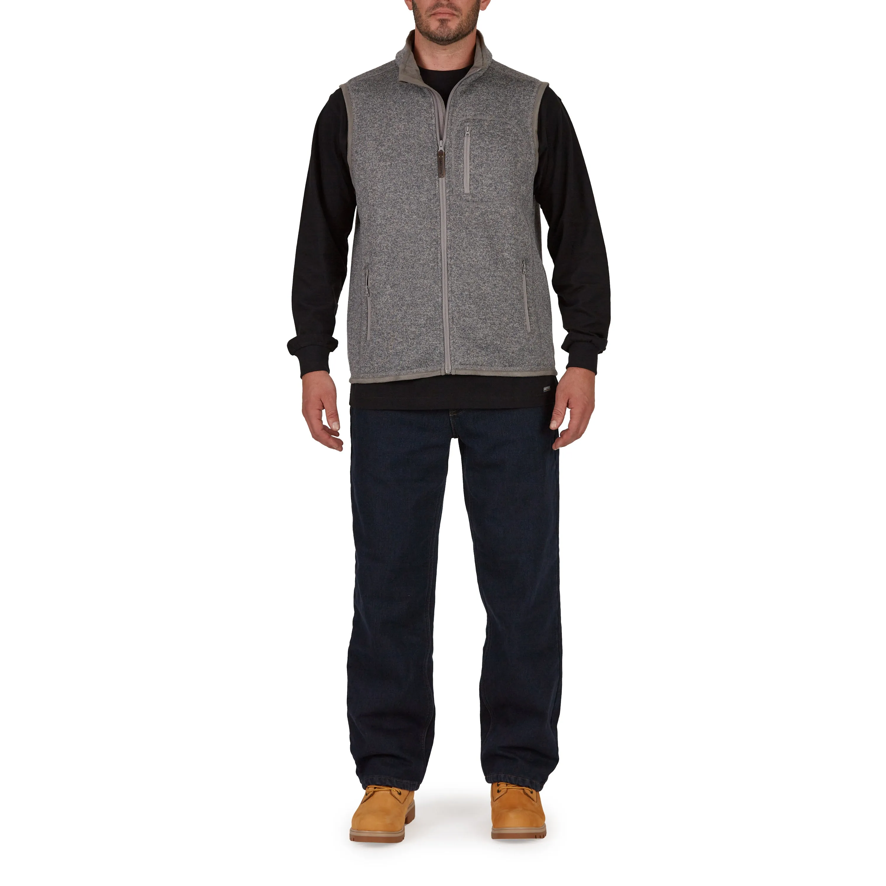 FULL-ZIP FLEECE SWEATER VEST