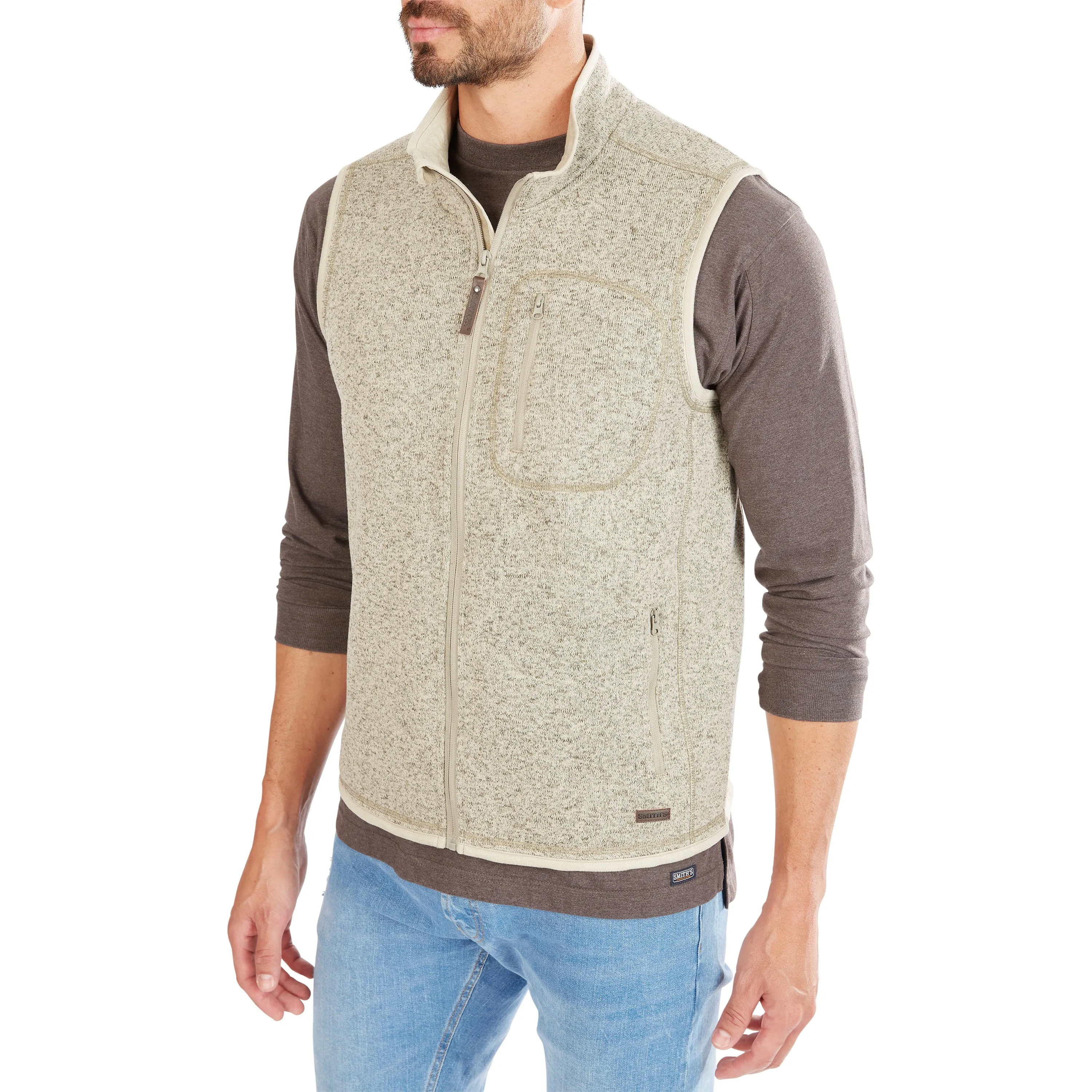 FULL-ZIP FLEECE SWEATER VEST