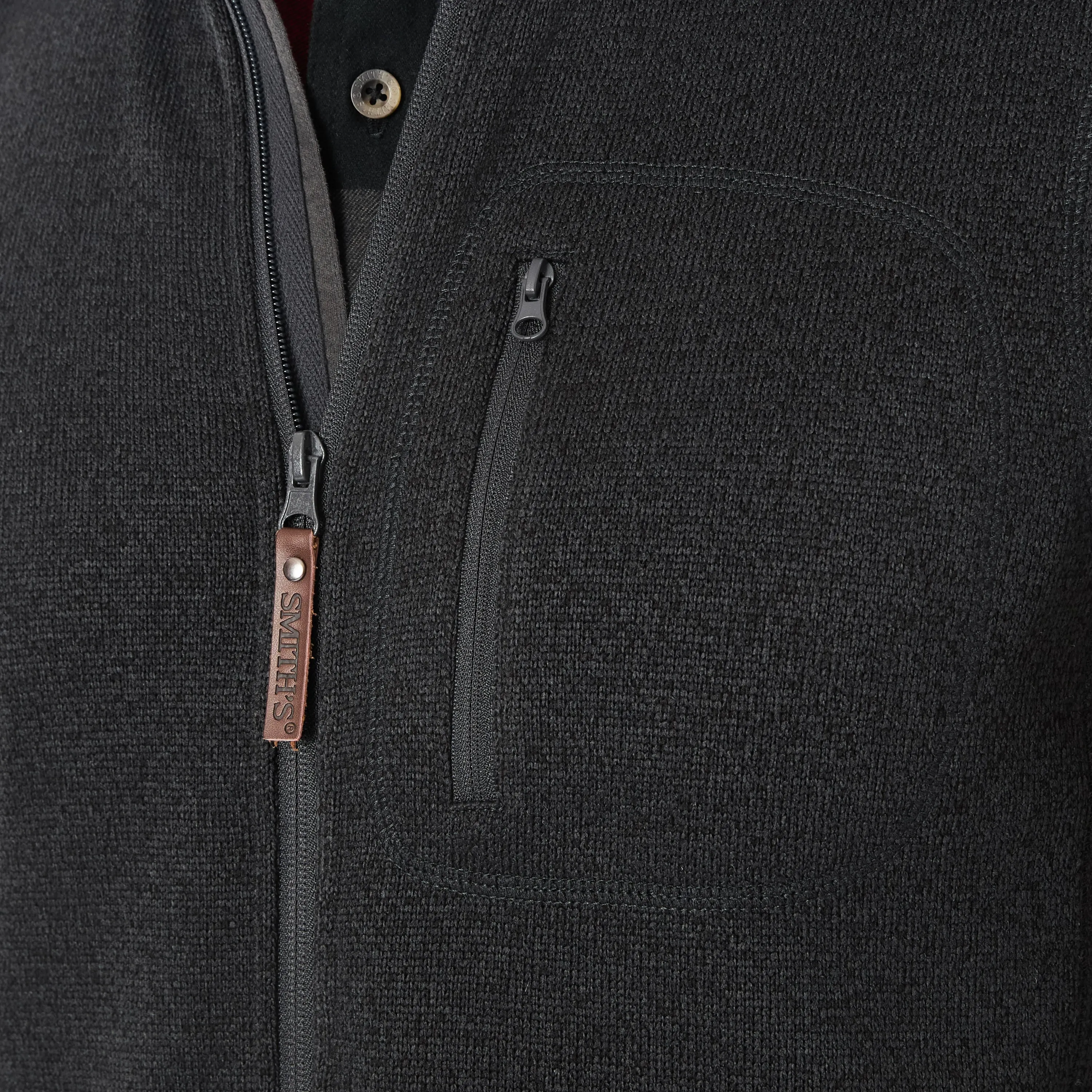 FULL-ZIP FLEECE SWEATER VEST