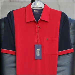 Gabicci X02 Red with Navy T Shirt<>