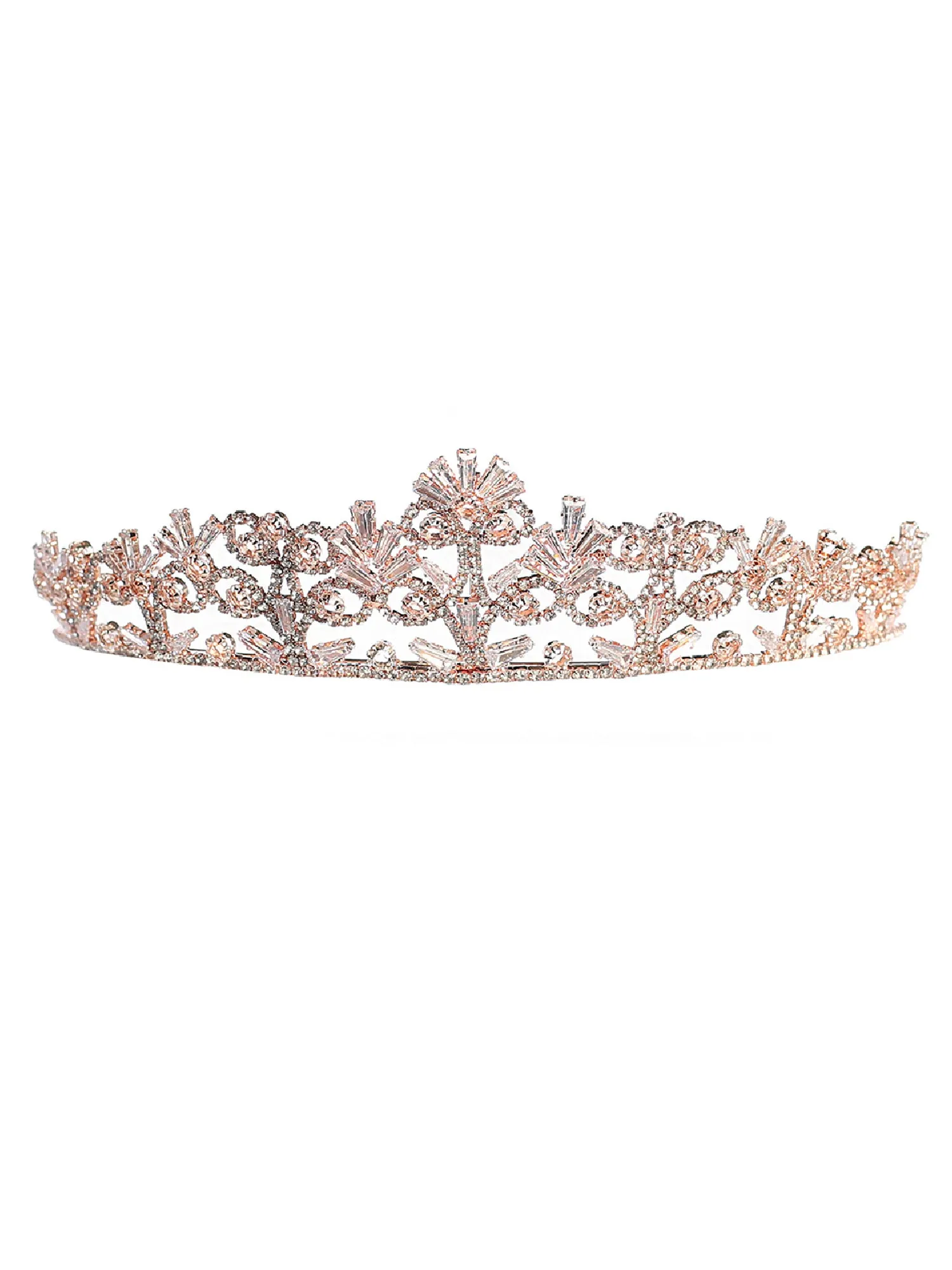 Girls Multi Color Blossom Crystal Princess Wedding Pageant Tiara