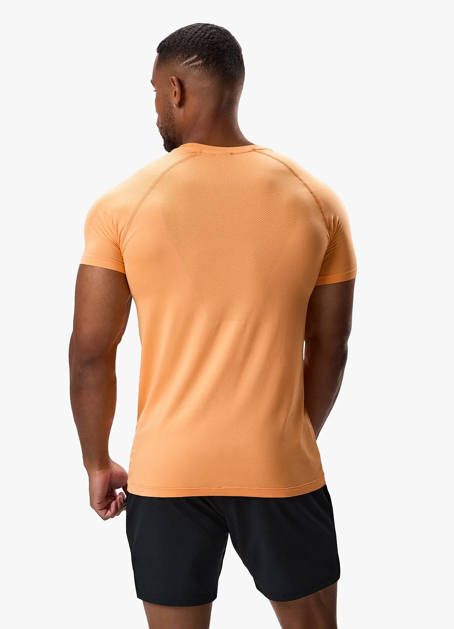 Gym King Seamless Tee - Soft Orange