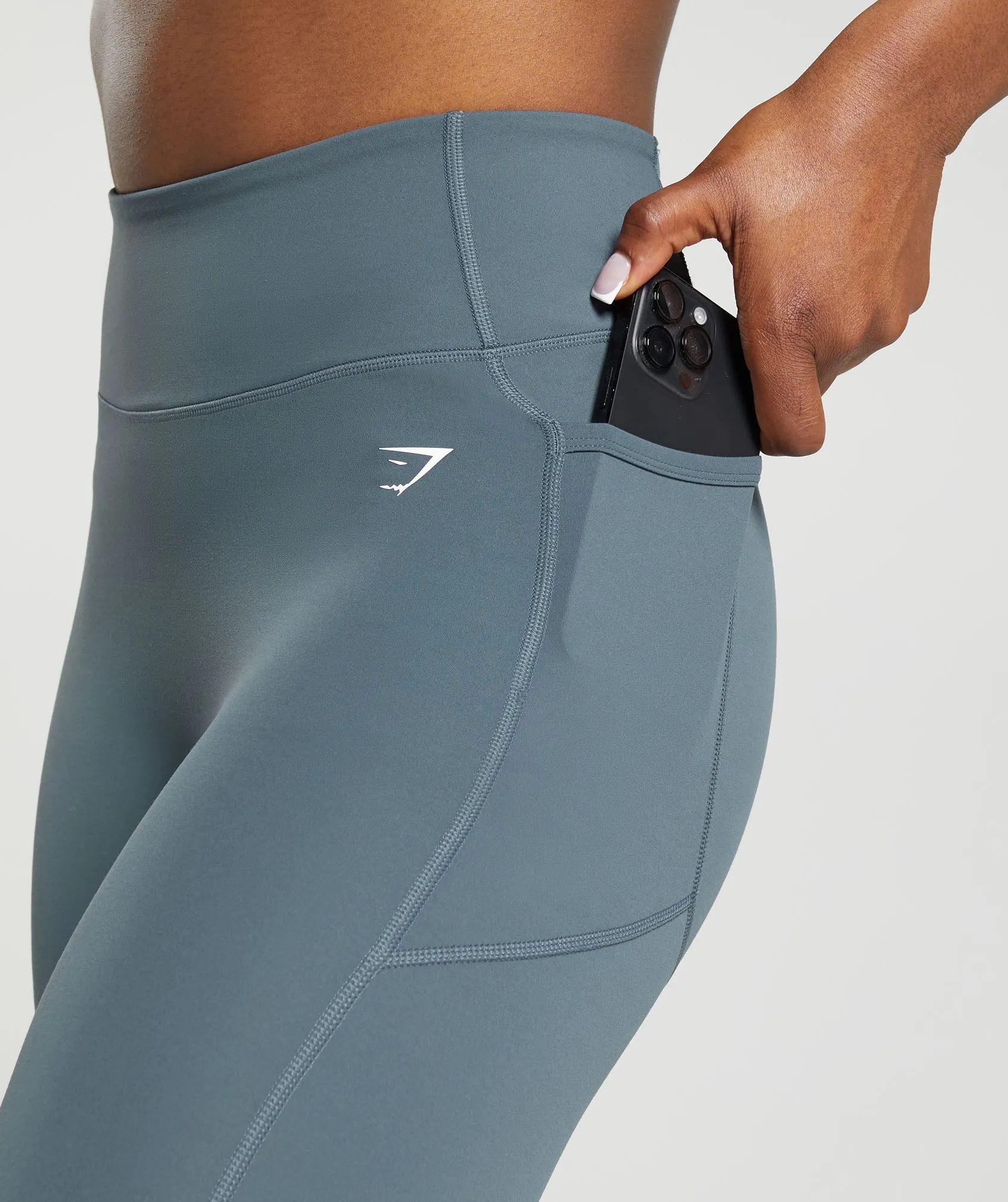 Gymshark Lifting Pocket Leggings - Titanium Blue