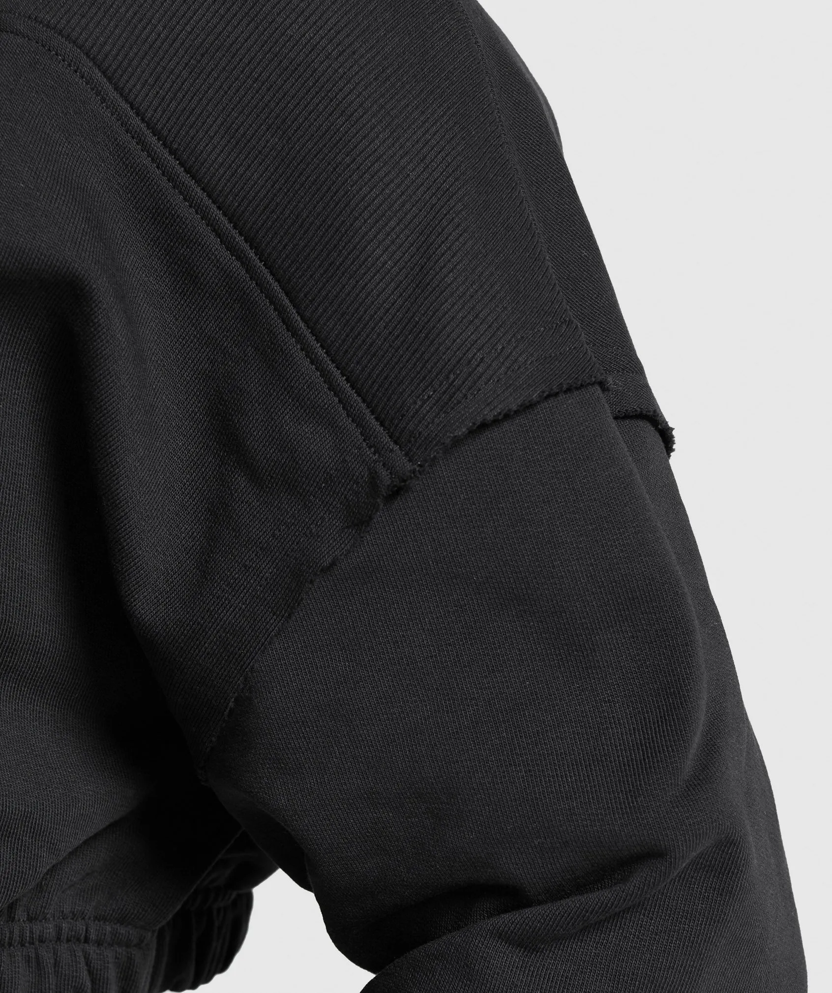 Gymshark Superset Crop Zip Hoodie - Black