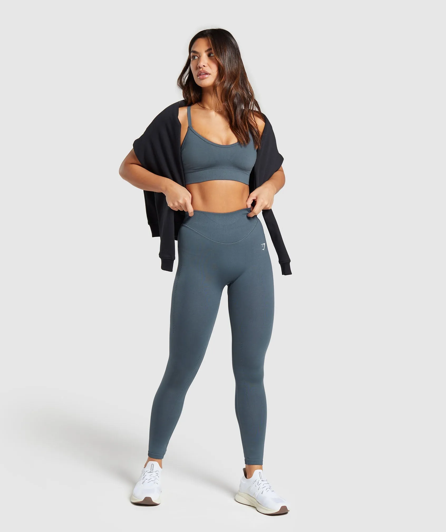 Gymshark Sweat Seamless Leggings - Titanium Blue