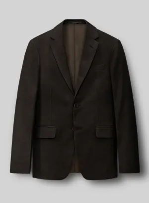 Hardy Minnis Deep Brown Twill Wool Jacket