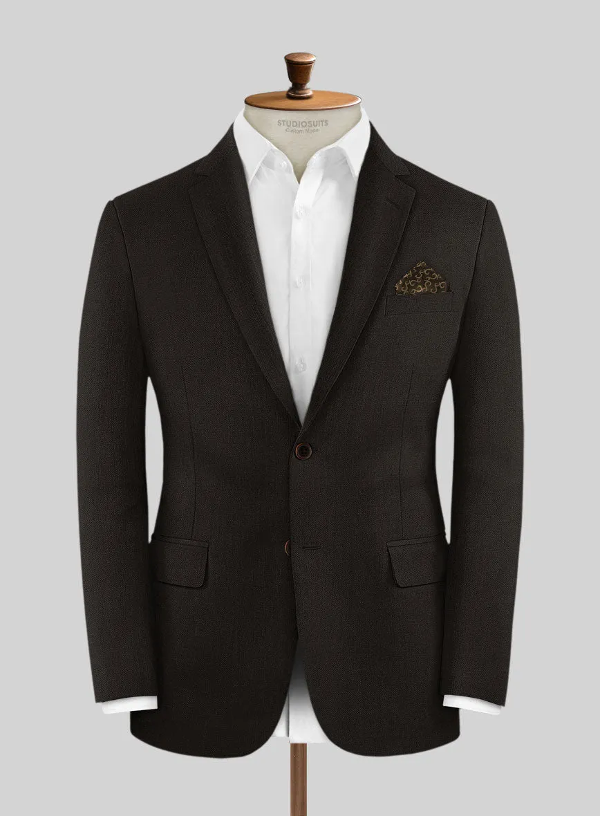 Hardy Minnis Deep Brown Twill Wool Jacket