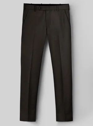 Hardy Minnis Deep Brown Twill Wool Pants