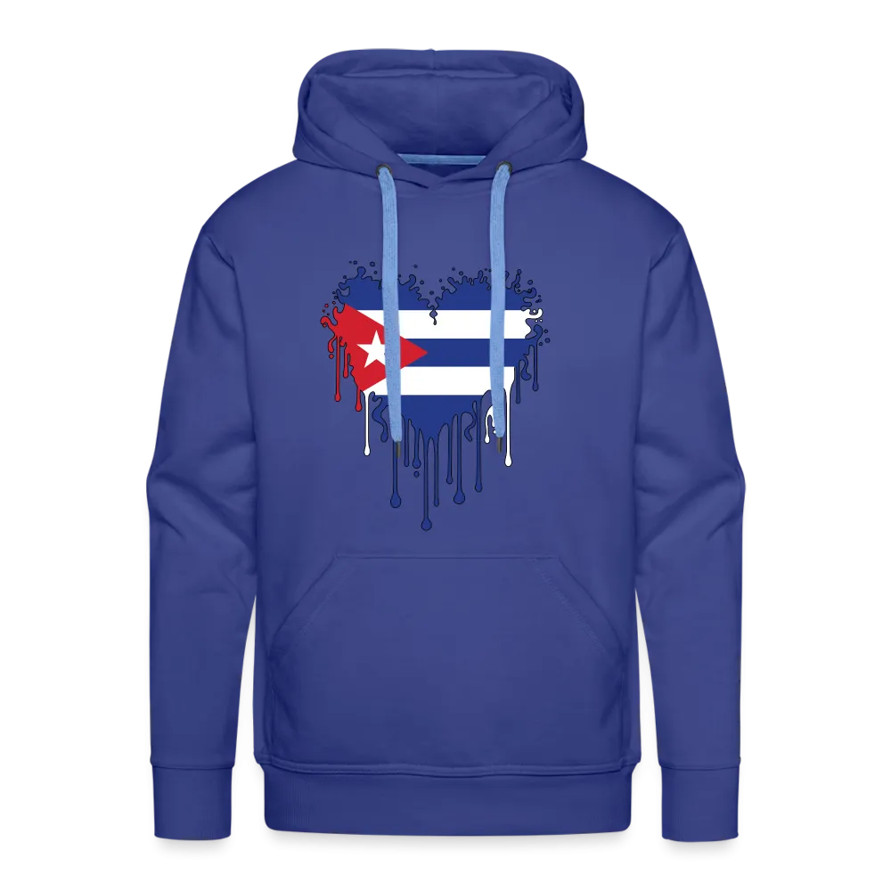 Heart of Cuba Flag Men’s Premium Hoodie