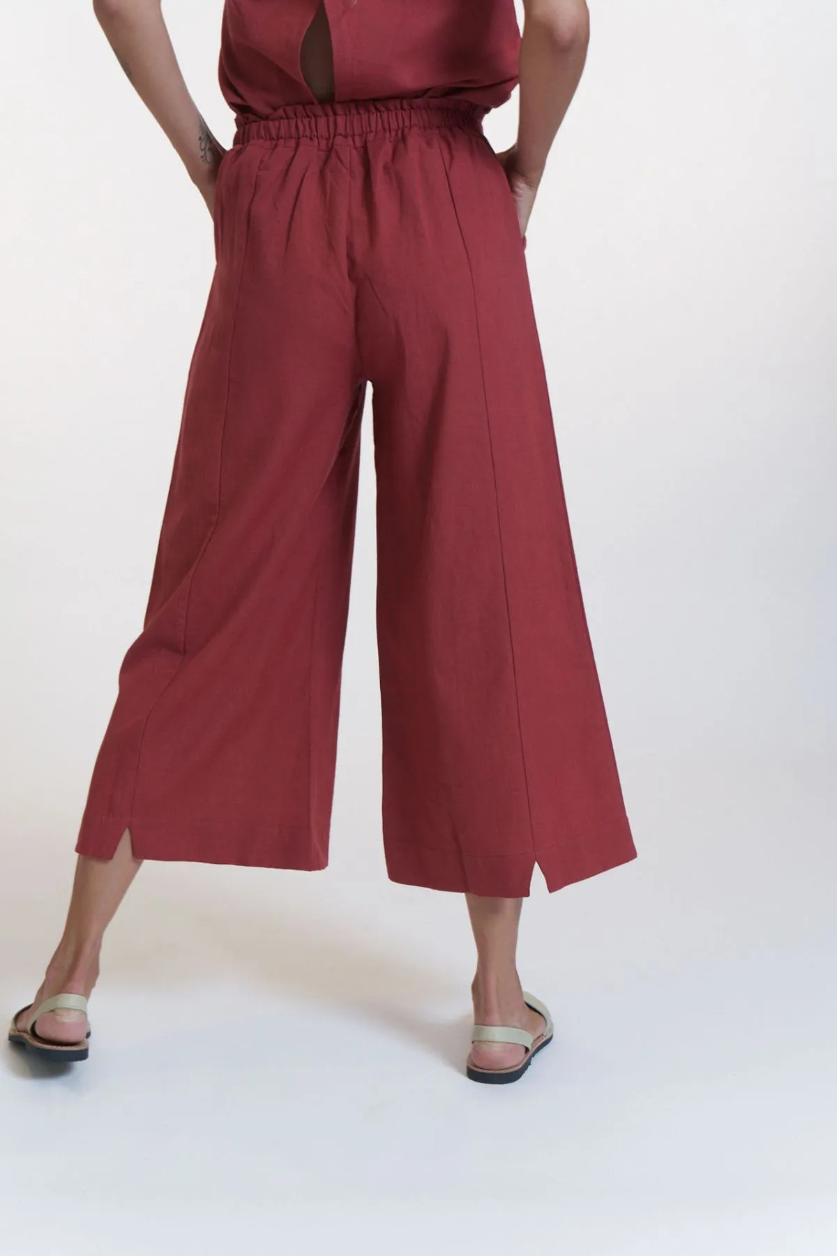 Inca Earth Red Coulotte Pants Suite 13