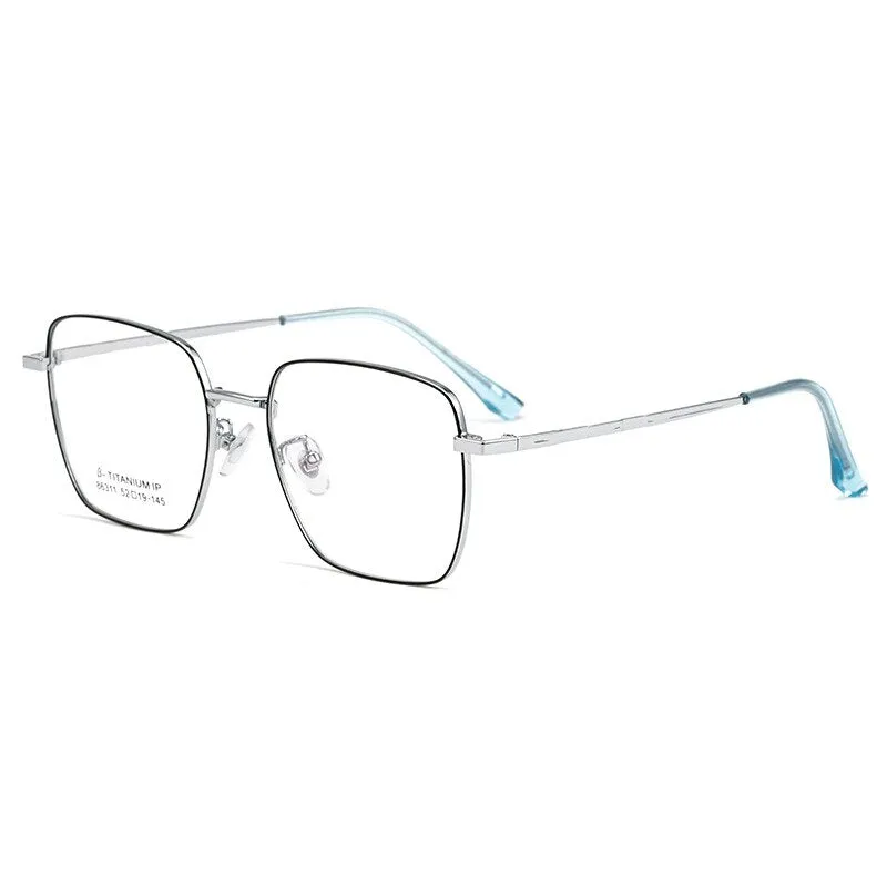 KatKani Unisex Full Rim Square Alloy Frame Eyeglasses 86311P