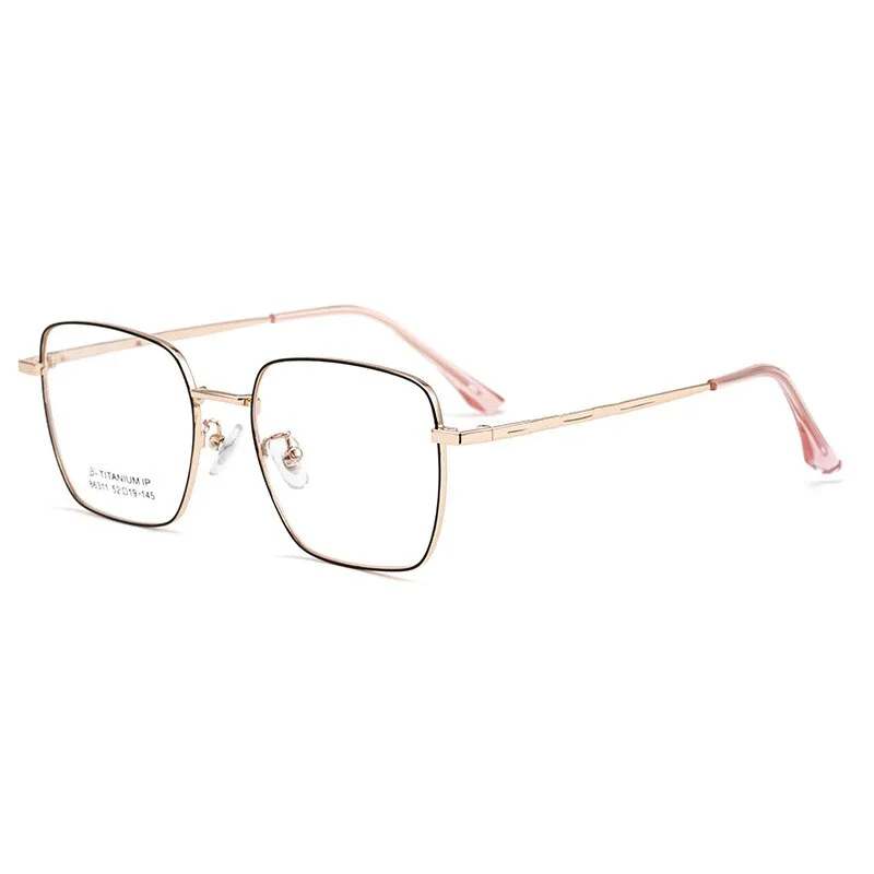 KatKani Unisex Full Rim Square Alloy Frame Eyeglasses 86311P