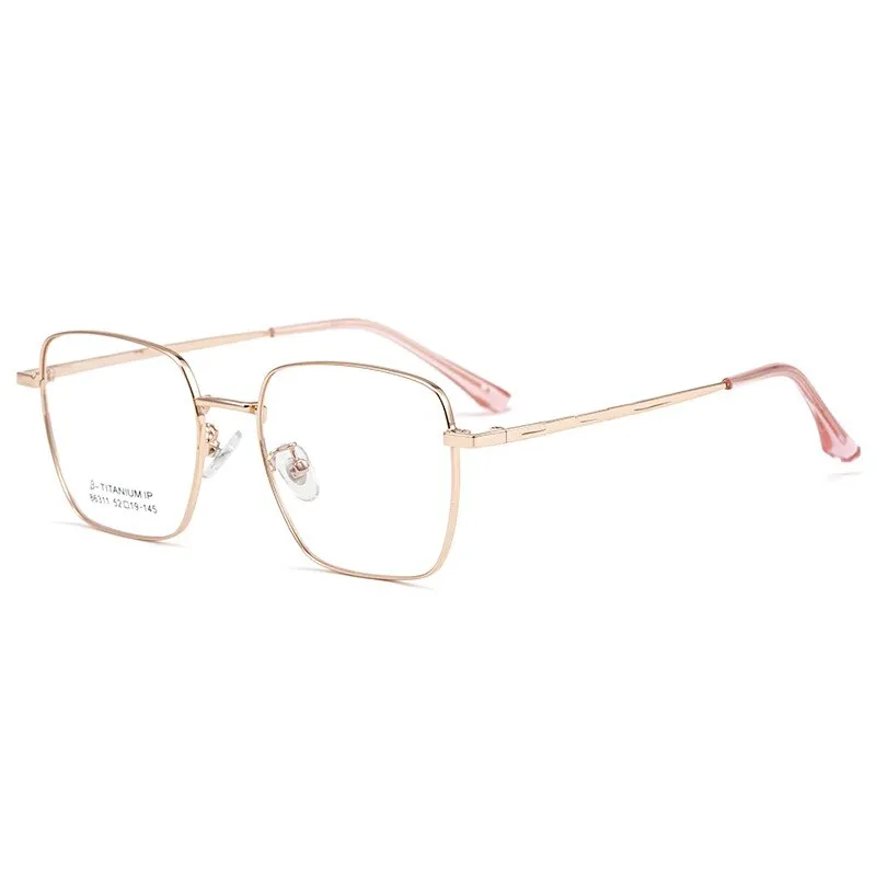 KatKani Unisex Full Rim Square Alloy Frame Eyeglasses 86311P