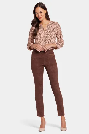 Legging Dark Brown Stretch Faux Suede | Dark Chocolate