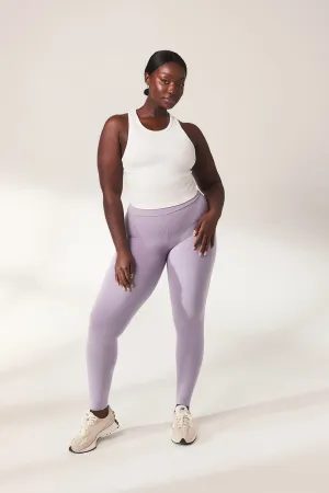 Lightweight Everyday High Waisted Leggings - Mauve