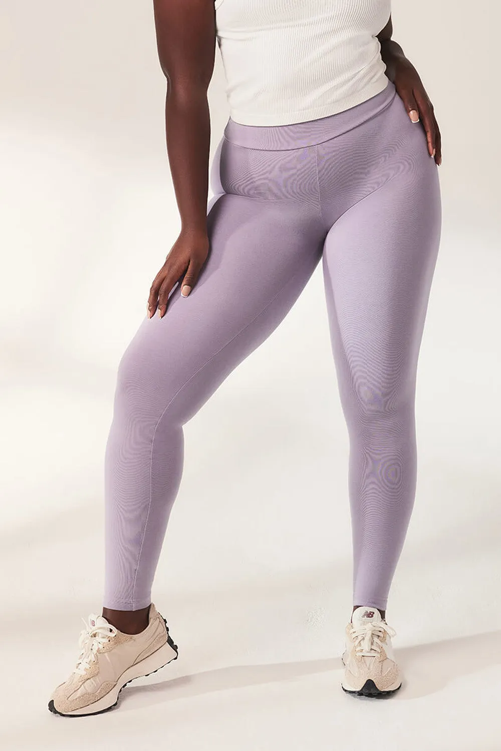 Lightweight Everyday High Waisted Leggings - Mauve