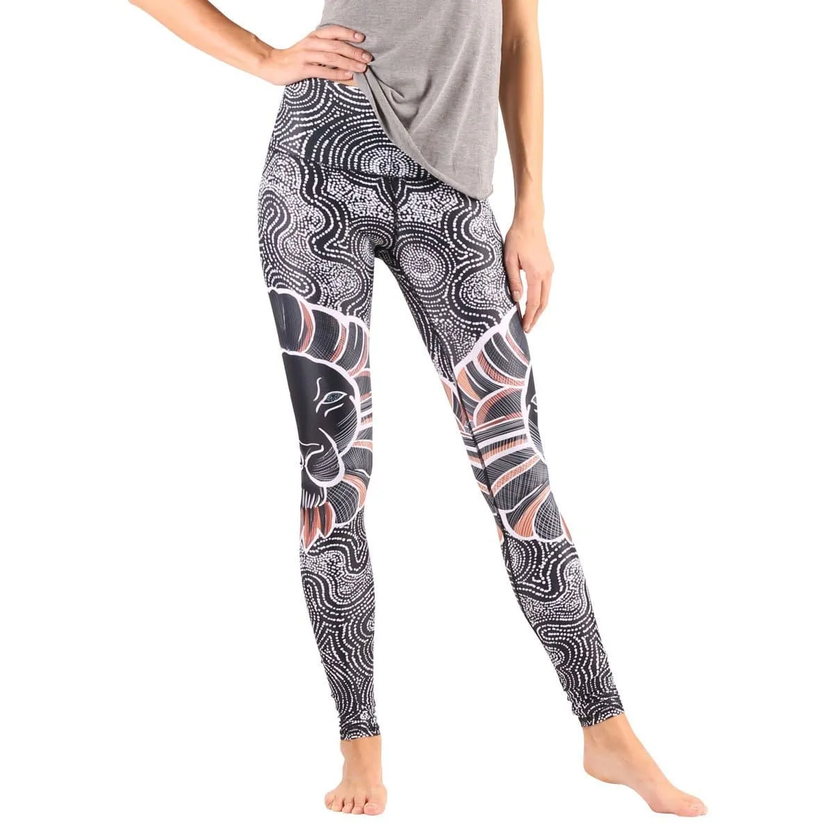 Lions Don't Sheep Printed Yoga Leggings