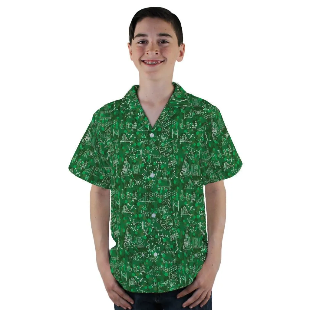 Mad Science Lab Green Youth Hawaiian Shirt