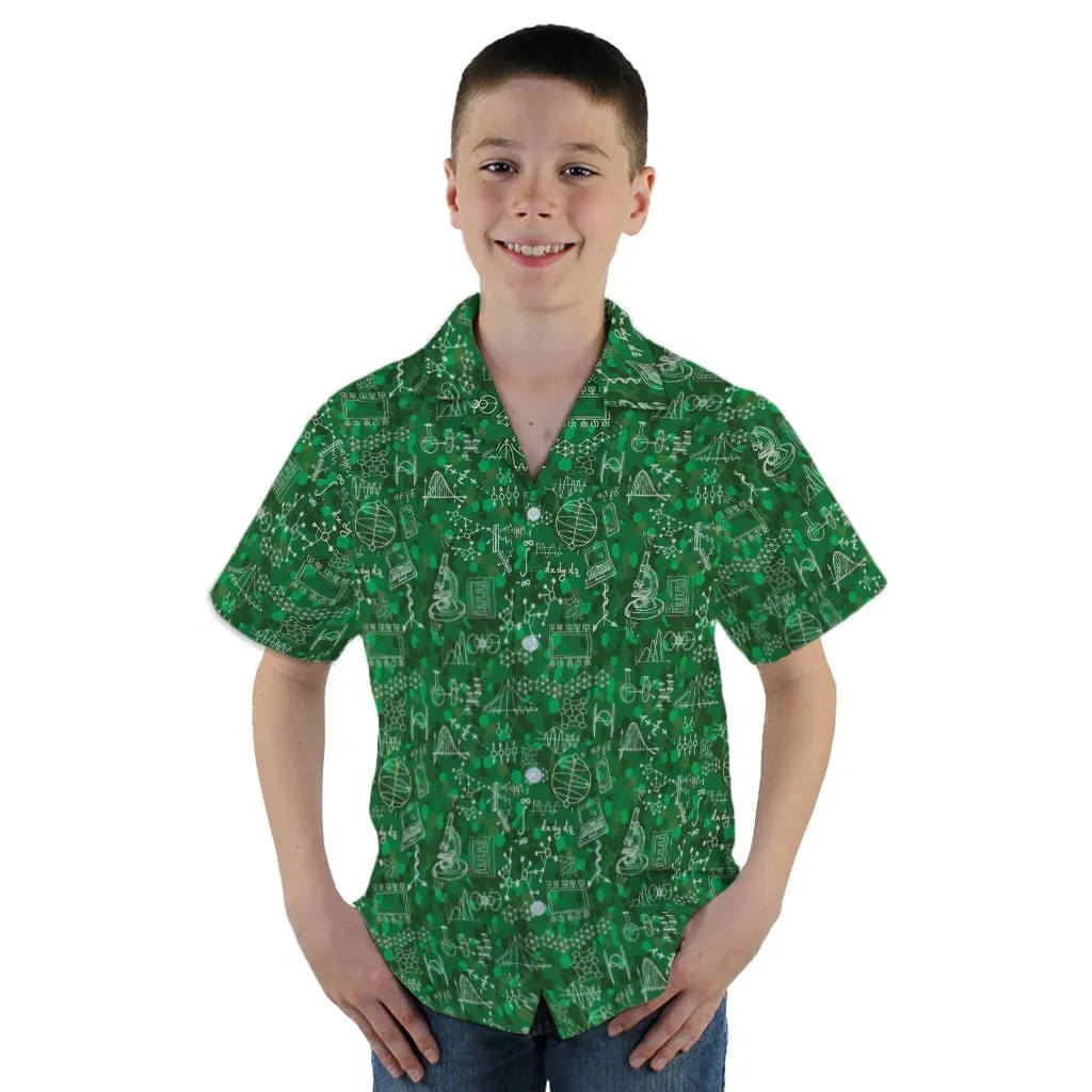 Mad Science Lab Green Youth Hawaiian Shirt