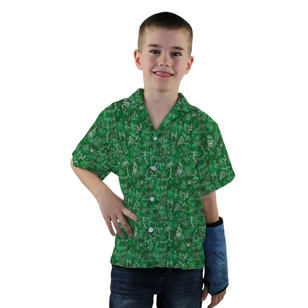 Mad Science Lab Green Youth Hawaiian Shirt