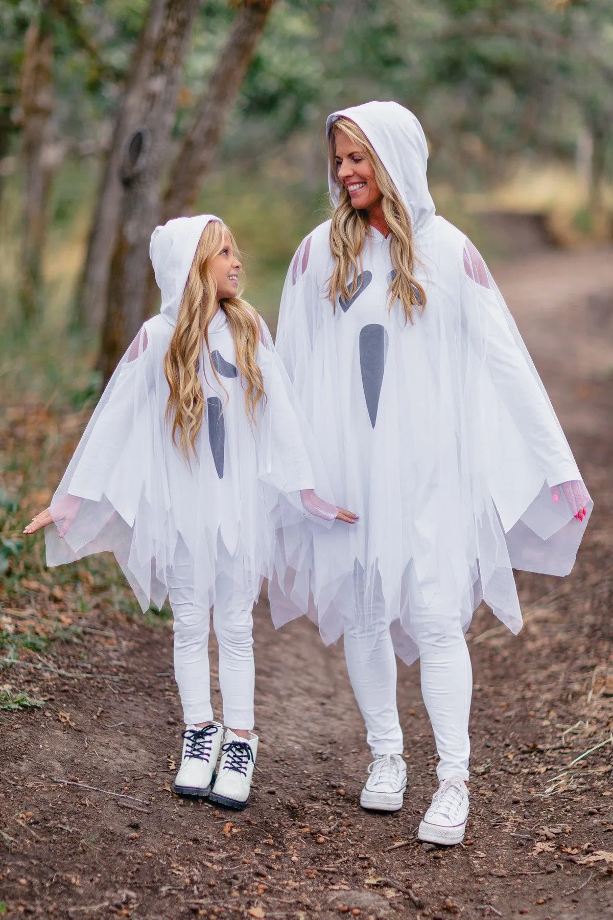 Mom & Me - White Ghost Costume Set