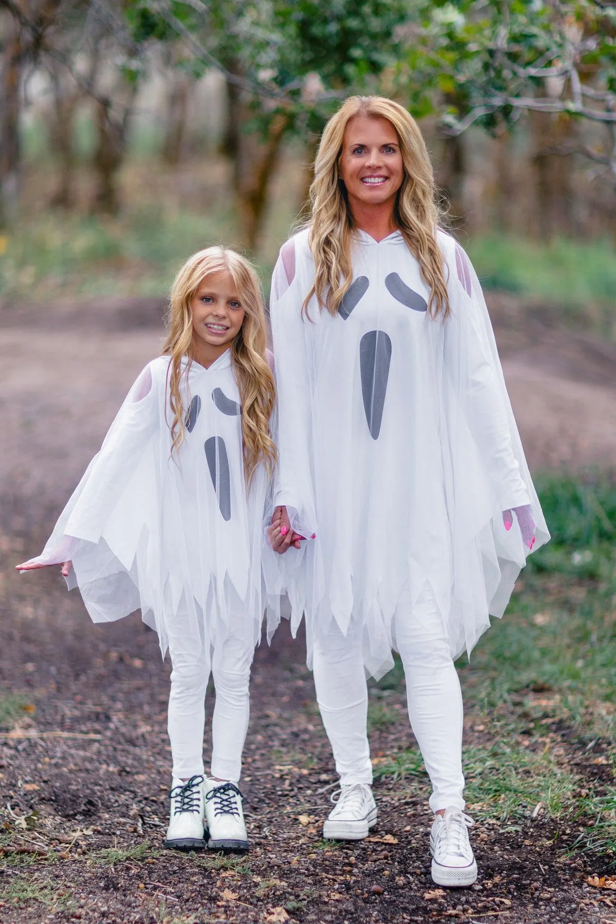 Mom & Me - White Ghost Costume Set