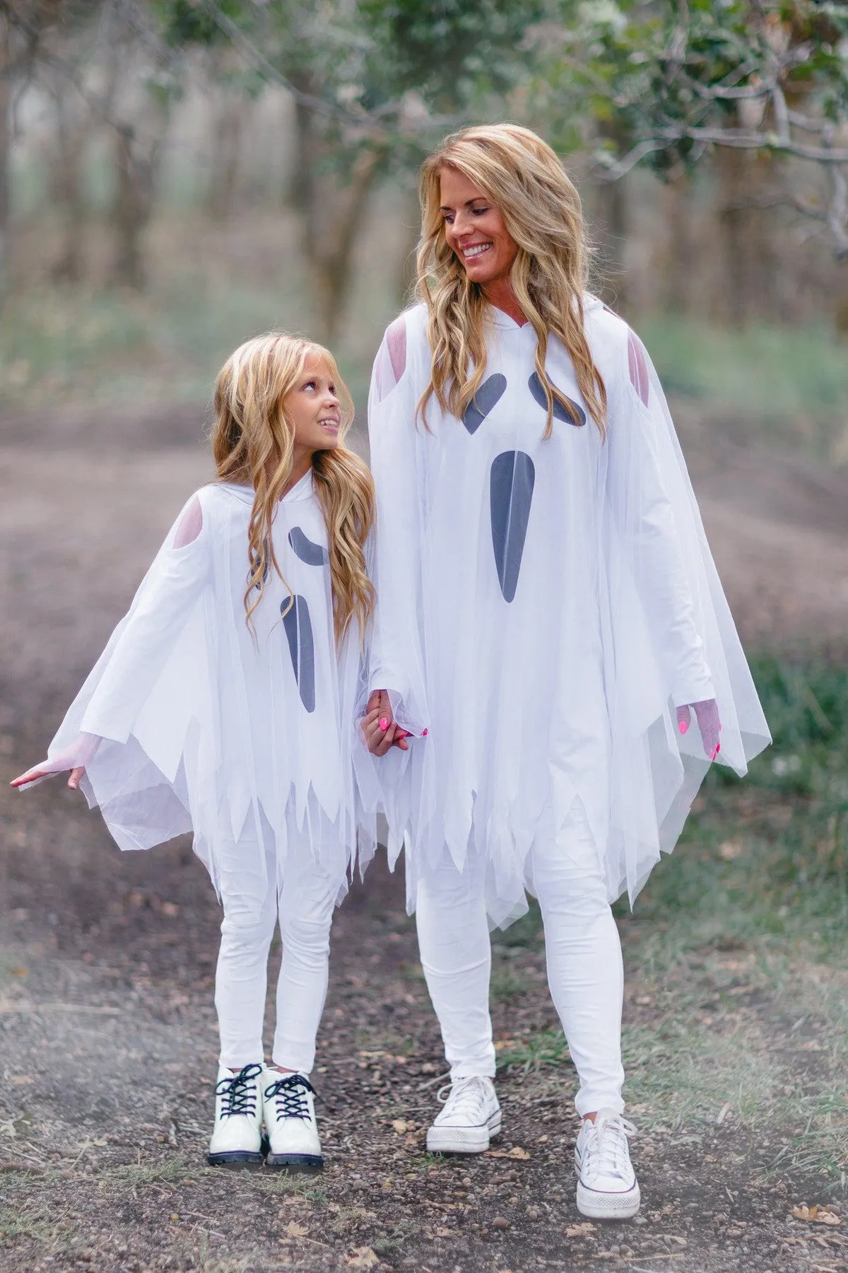 Mom & Me - White Ghost Costume Set