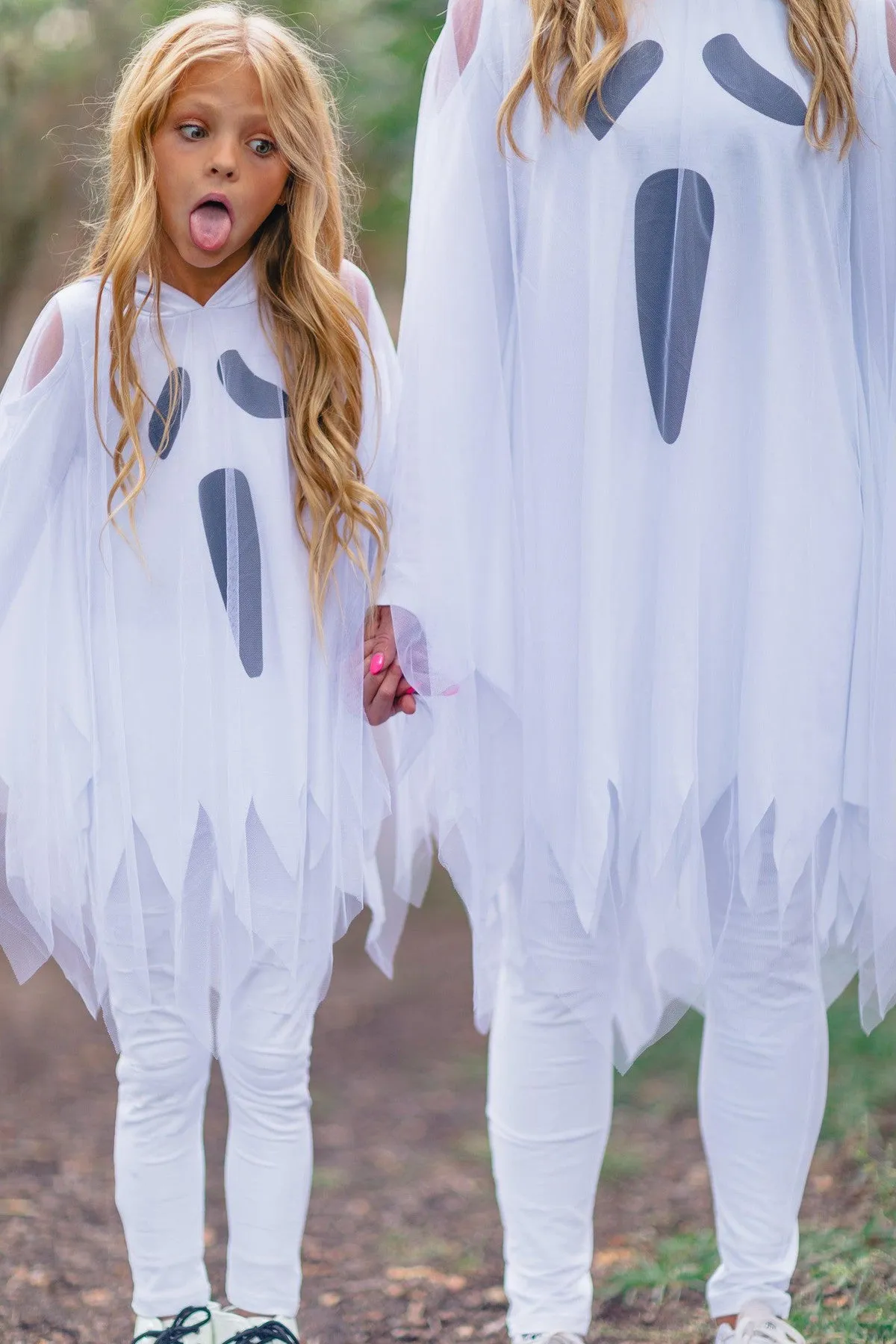 Mom & Me - White Ghost Costume Set