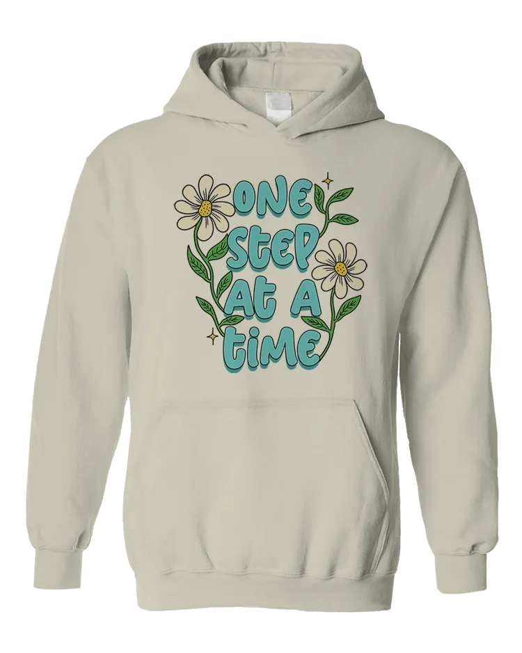 One Step At A Time (Flowers) - Hoodie