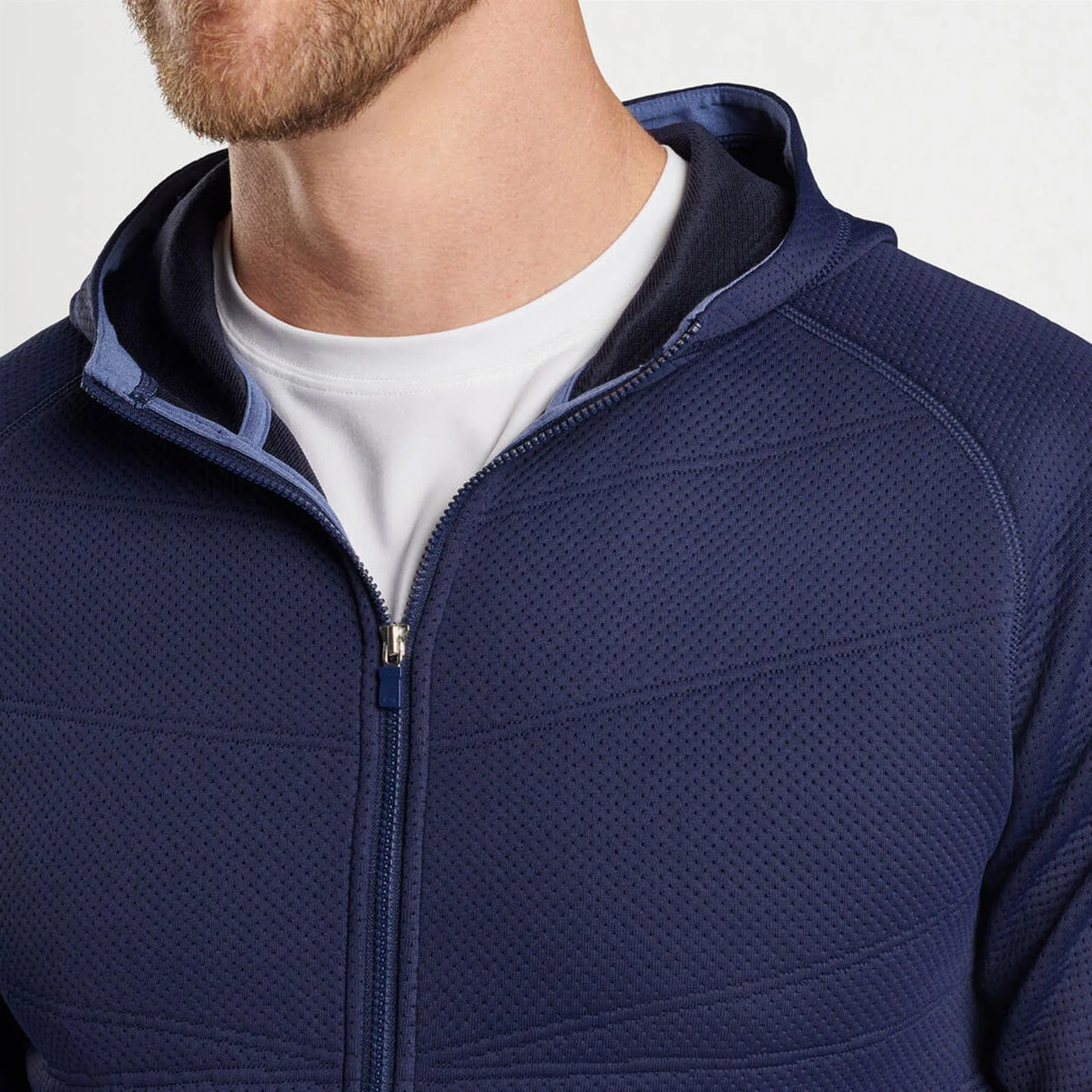 Orion Performance Quilted Hoodie Navy - AW24