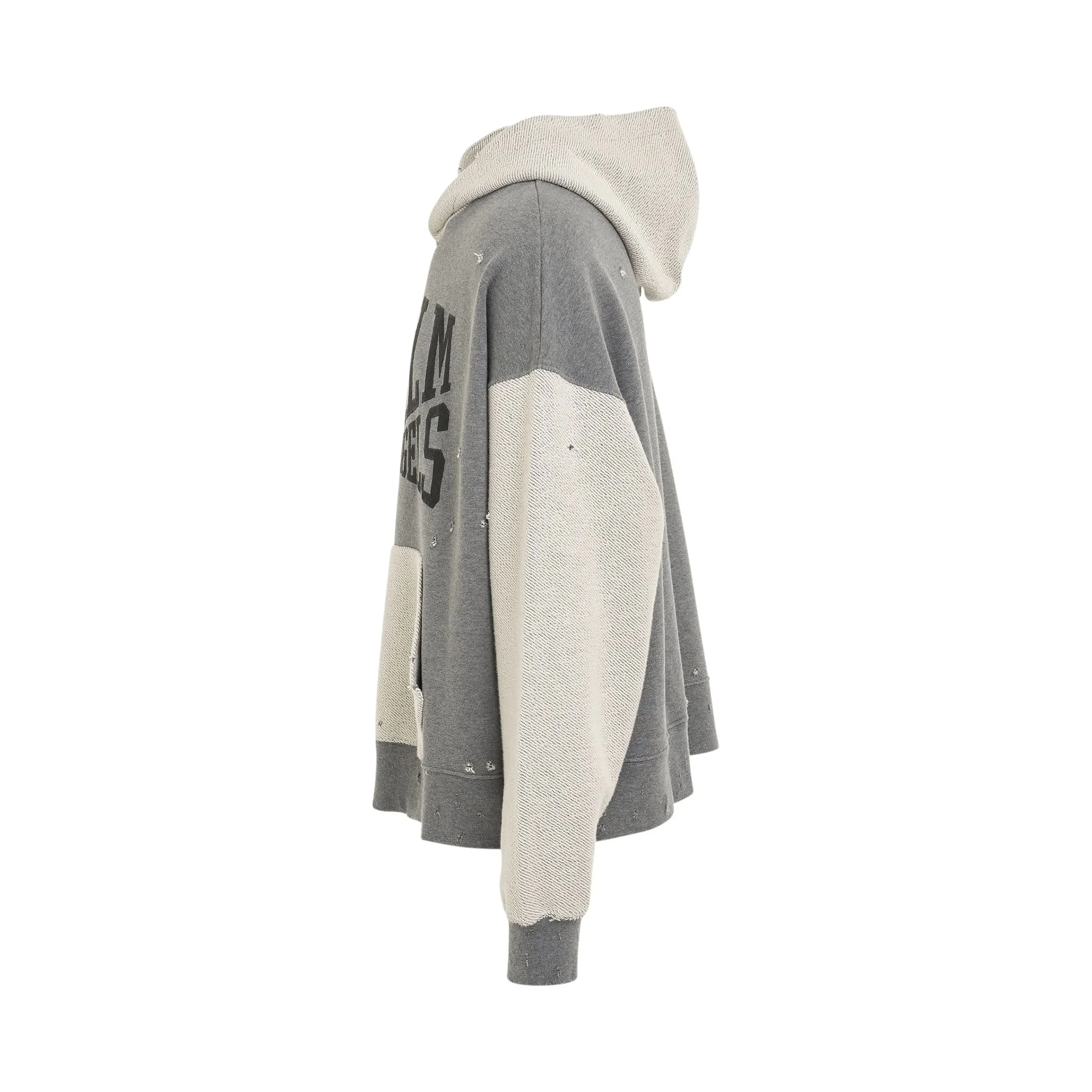 Palm Angels College Hoodie in Grey