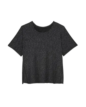 Paprika Tee with Mesh Back Detail | Charcoal Grey