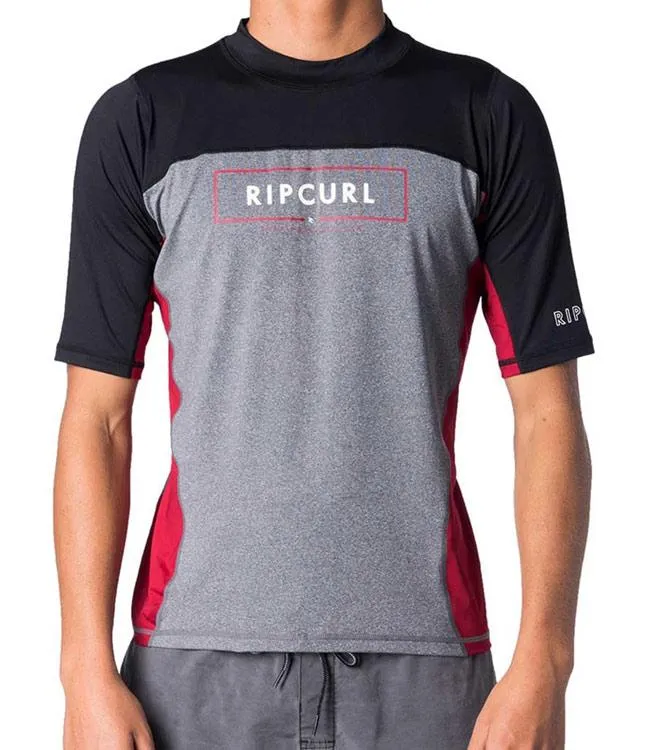 Ripcurl Underline Relaxed Short Sleeve UV Tee (2020) - Red