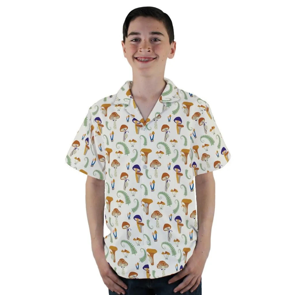 Snails and Mushrooms Botany Youth Hawaiian Shirt