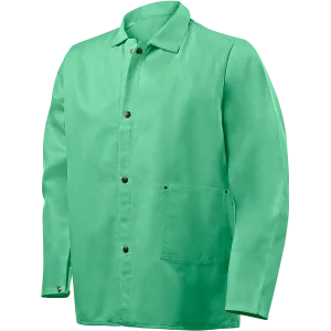 Steiner 9 oz Flame Resistant Cotton Welding Jacket, 30" Green 1030