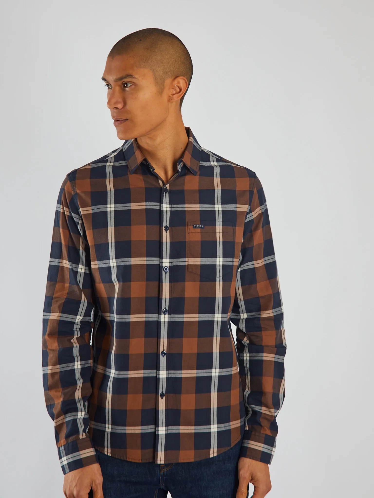 Tory LS Shirt Maple Wood Check